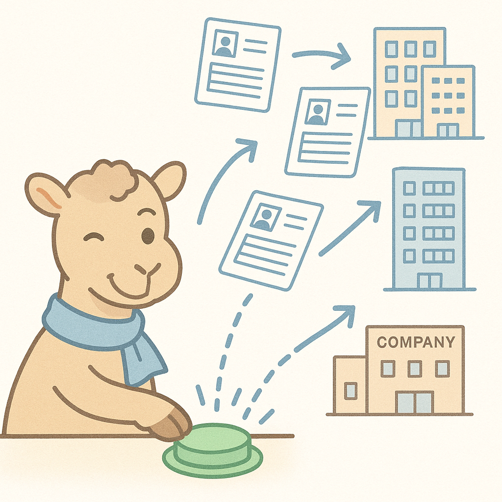 RAKUDAがワンクリックで送信